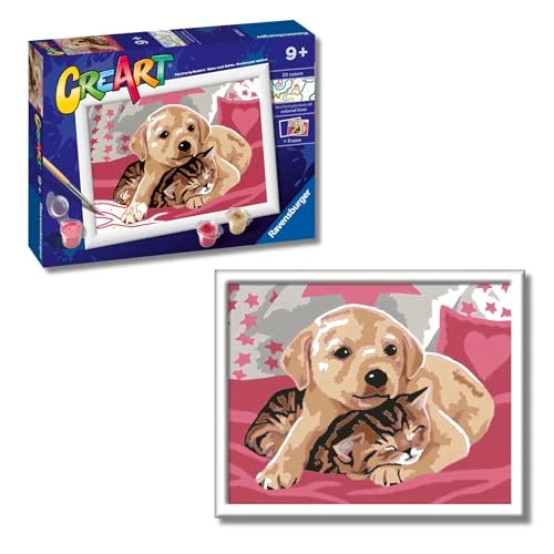 Ravensburger - Creart Serie E: Sulla Copertina | Dipingere Con I Numeri Bambini 13x18cm | Giochi Creativi Bambina 9 Anni | Giochi Bambini 9 Anni O Più | Creart 9 Anni