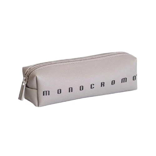 Limited offer: Pigna Monochrome Plus Pencil Case, Grey, 20 x 6 x 6 cm from 11.78 EUR to 11.78 EUR (save 0%)