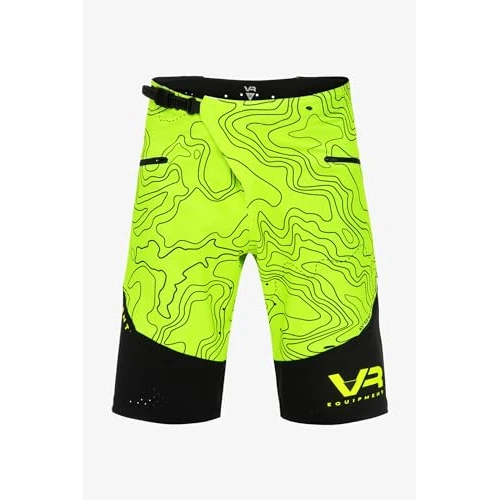 Valentino Rossi VR46 Pantalones Performance Short MTB Topography,28,Amarillo