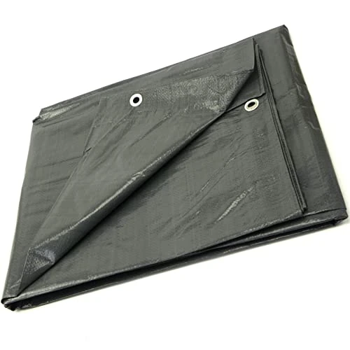 GARDENIX All-Purpose Tarpaulin, Tarpaulin, Fabric Tarpaulin, Protective Tarpaulin, Grey, 120 g/m² (2 m x 4 m), Protective Film, Tarpaulin Protects Against Sun, Rain, Snow - Ideal for Camping, Patio