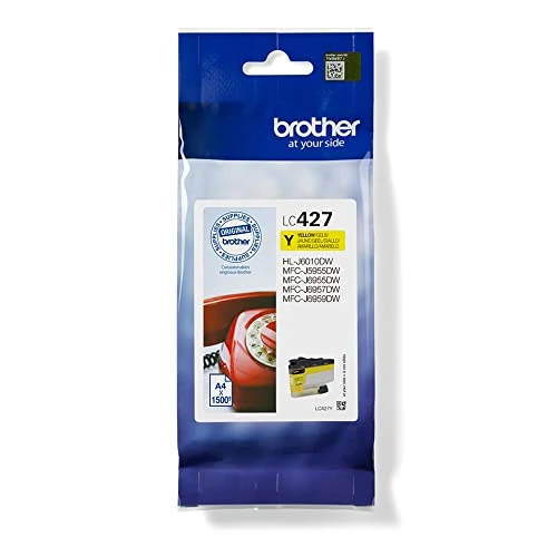 Offre limitée : Brother LC-427Y-INK CARTIDE pour MFC-J5955DW, MFC-J6955DW, MFC-J6955DW, MFC-J6957DW, HL-J6010DW, Color Jaune de 36.99 EUR à 27.00 EUR (remise 27%)