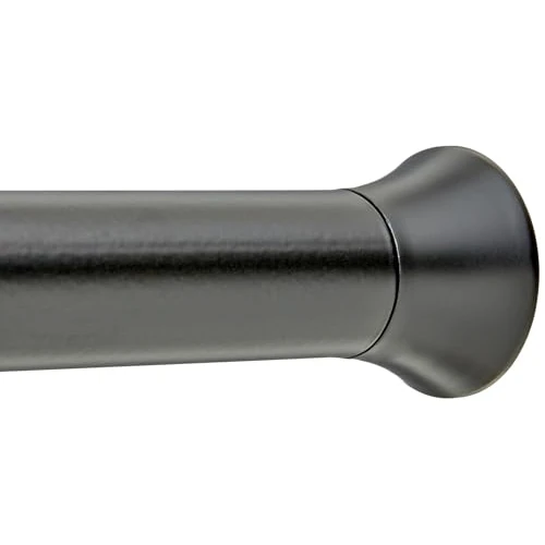 Limited offer: Amazon Basics No Drill Easy Install Sturdy Shower Curtain Tension Rod, Adjustable Length, 42-73", Black from 17.16 EUR to 14.82 EUR (save 14%)