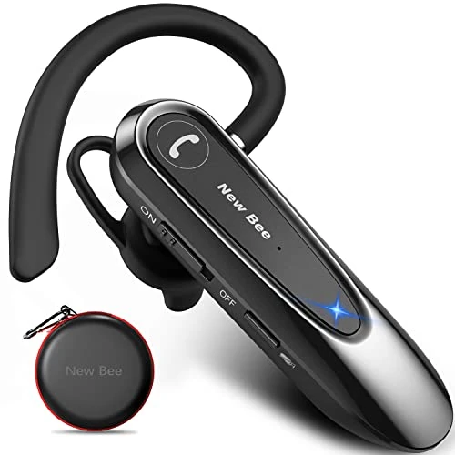Limitiertes Angebot: New Bee Bluetooth Headset Wireless Freisprech Telefon mit Dual Mic V5.0 Freisprech-Bluetooth-Ohrhörer mit 20 Stunden Sprechzeit Mic Mute Zwei-Geräte-Verbindung für iPhone, Android und Laptop von 25.99 EUR auf 25.99 EUR (Spare 0%)