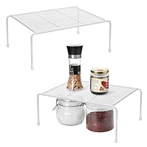 Zeitlich begrenztes Angebot: Lonian Küchenschrank-Organizer, Aufbewahrungsregal für Zuhause und Küche, Drahtgestell für Küchenschränke, Theken, Speisekammern, Lebensmittel und Utensilien (2 Stück) von 19.99 € auf 19.99 € (0.00% Rabatt)