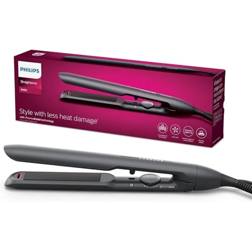 Limitiertes Angebot: Philips Haarglätter der 5000er Serie mit ThermoShield Technologie, Schwarz [Modell BHS510/00] von 49.99 EUR auf 29.99 EUR (Spare 40%)
