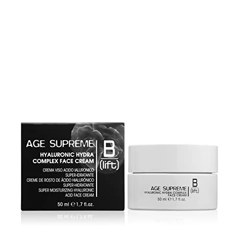 Blift Age Supreme, Hyaluronic Hydra Complex Face Cream,Crema Viso Acido Ilauronico Super-Idratante con Acido Ialuronico Basso e Bassisimo Peso Molecolare,Pelli Sensibili,Made in Italy,50 ml