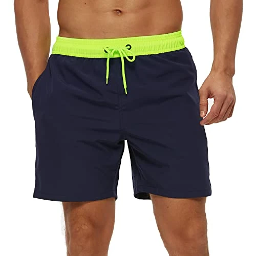 Limited-time offer: Arcweg Men's Light Green/Dark Blue XXL Quick Dry Swim Trunks with Zipper Pockets Mesh Lining Stretchy Board Shorts from 19.99 £ to 17.99 £ (save 10%)
