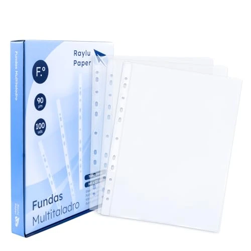 Oferta limitowana: Raylu Paper® - 100% pojemników z polipropylenu wielokrotnego recyklingu, etui na dokumenty o dużym otwarciu, wzmocniony schab. 100 sztuk (Transparent - Kryształ, Folio - 120 mikronów) z 88.04 zł na 88.04 zł (oszczędź 0.00%)