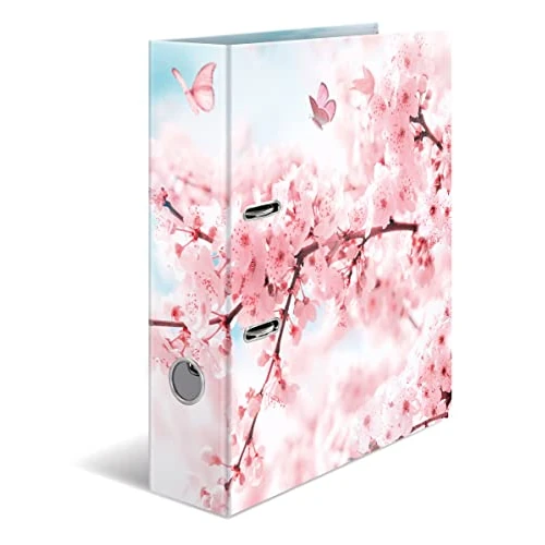 Limited-time offer: HERMA 19556 Folder A4 Flowers Cherry Blossom 7 cm Wide Sturdy Cardboard Coloured Outside and Inside Print in Design Ring Binder Lever Arch File Office Folder Motif Folder from 36.30 £ to 36.30 £ (save 0.0%)