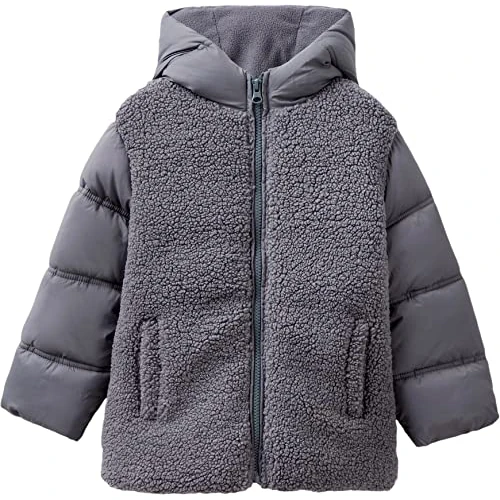 United Colors of Benetton Gilet 2VJRGN00U, Gris Anthracite 903, 82 Garçon