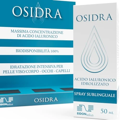 OSIDRA Hydrolysat für die Haut und beugt Faltenbildung vor - Hyaluronsäure Hydrolysat zur Erhaltung eines jungen Körpers - 1 Flasche mit 50 ml Sublingual Spray