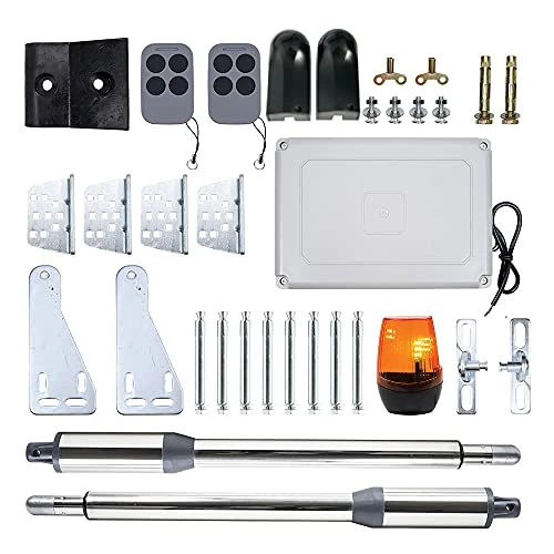 Offerta a tempo: Kit automazione cancello battente PNI MAB300LR, con 2 motori 40W, telecomandi e pannello comandi, fotocellule e lampada, lunghezza cancello 2 x 2,5m max, peso cancello 200Kg - 38% da 349.99 € a 217.40 €