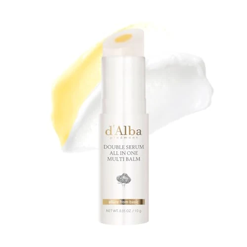 Zeitlich begrenztes Angebot: d'alba | Italian White Truffle Double Serum All-in-one Multi Balm, vegane Hautpflege, 3-in-1-Behandlung mit weißen Trüffeln zur Faltenverbesserung, Stick Eye Treatment Balm, Koreanische Hautpflege von 36.00 € auf 18.99 € (47% 