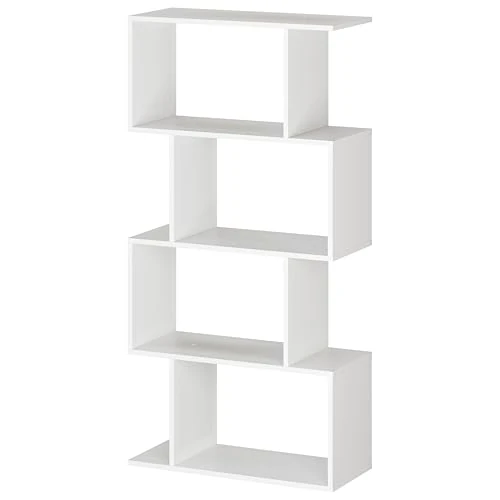 Limited-time offer: RICOO WM074-WM Shelf 140 x 70 x 30 cm, Standing Shelf, White Matt Wood, Bookcase, Wall Shelf, Shelves & Shelves, Narrow Shelf, Office Shelf, Small Shelf, Slim Office Bookshelves from 111.01 GBP to 111.01 GBP (save 0%)