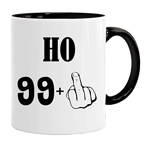Acen Merchandise 100 ans cadeau Ho 99 +1 - Tasse + Mug Idée cadeau originale d'anniversaire/Tasse avec Frase et motif divertissant