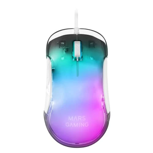 Offre limitée : Mars Gaming MMGLOW, Souris Gaming RGB Chroma-Glow, Finition Miroir, Ultra-légère, 12800 DPI, Blanc de 21.09 € à 21.09 € (0.00% de remise)