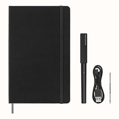 Oferta limitada: Moleskine Smart Writing Set, Libreta Inteligente con Bolígrafo Inteligente Incluido, Cuaderno Digital de Moleskine con Páginas a Rayas, Grande, 13x21 cm, Negro de 169.99 EUR a 169.99 EUR (ahorro 0%)