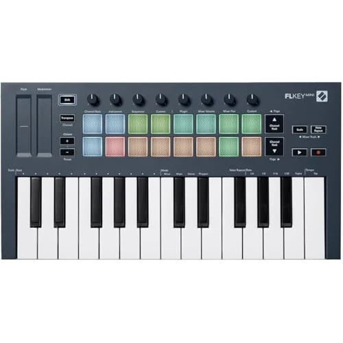 Begrenztes Angebot: Novation FLkey Mini – Tragbares USB/MIDI-Controller-Keyboard mit 25 Tasten und Integration in FL Studio für die Musikproduktion von 82.00 EUR auf 82.00 EUR (Rabatt 0%)