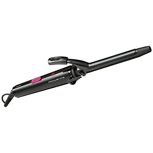 Rowenta 16mm Curling Iron - Tight and Well Designed Loops - Ceramic Coating - Insulated tip - Rotating Cord and Hanging Ring - CF2119F0