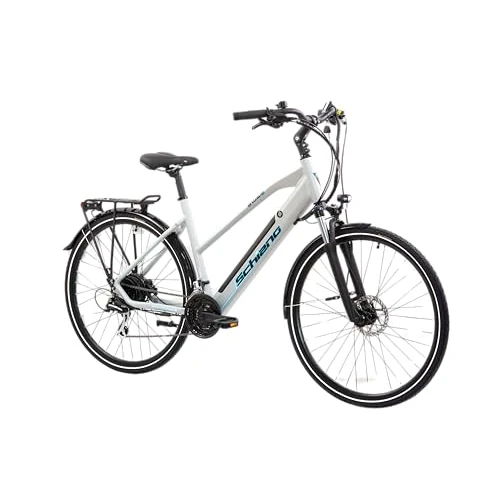 Oferta limitada: F.lli Schiano E-Wave, Bicicleta Electrica de Trekking, 28", Batería 36V 11.6Ah Extraíble, Motor 250W 50Nm, Bici Electrica Urbana, Unisex Adulto, Plata de 1149.00 EUR a 1149.00 EUR (ahorro 0%)