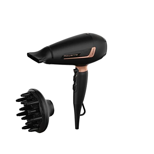 Oferta limitada: Rowenta Pro Expert - Secador de pelo de 2200 W con motor AC Pro, 6 ajustes de velocidad/temperatura, Generador de iones, 126km/hr, Boquilla concentradora y difusor, Golpe aire frío, CV8830 de 49.99 EUR a 32.99 EUR (ahorro 34%)