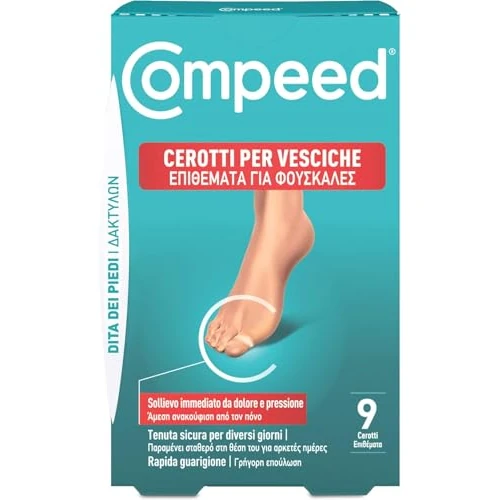 Offerta a tempo: Compeed Cerotti per Vesciche, Dita dei Piedi, 9 Cerotti - 14% da 8.55 € a 7.32 €