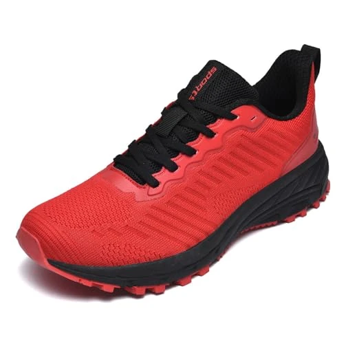 frysen Sneaker Laufschuhe Damen Herren Running Tennis Jogging Fitness Freizeit Turnschuhe Leichtgewichts Atmungsaktiv Sportschuhe Black 36