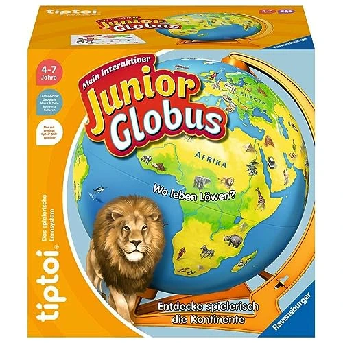 Ravensburger tiptoi® 00115 - Mon globe interactif pour enfants à partir de 4 ans