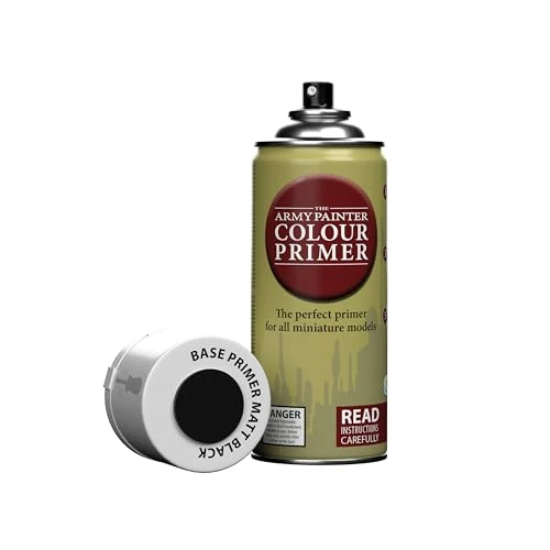 Oferta limitada: The Army Painter, Colour Primer Matt Black, 400 ml spray acrílico | Imprimación negro mate para pintar miniaturas de Warhammer y Dungeons and Dragons de 19.99 € a 19.99 € (ahorro 0.00%)