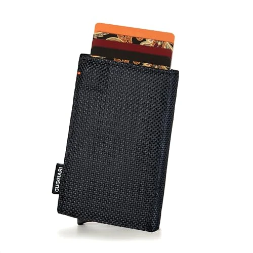 Offre limitée : GUGGIARI® Porte-Carte Aluminium Pop-Up RFID Homme, Black Carbon de 23.99 € à 23.99 € (0.00% de remise)