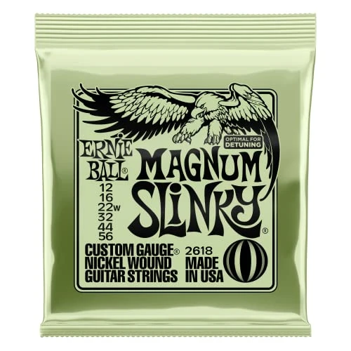 Offerta a tempo: Ernie Ball Magnum Slinky Nickel Wound - Corde per chitarra elettrica - Scalatura 12 - 56 - 0.00% da 10.10 € a 10.10 €