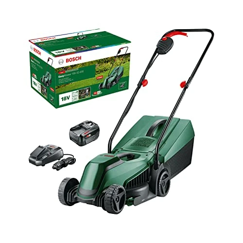 Offerta a tempo: Bosch Tagliaerba/Tosaerba a batteria EasyMower 18V-32-200 (1 batteria da 4,0 Ah, 18 Volt System, Larghezza di taglio: 32 cm, in confezione di cartone) - 3% da 259.90 € a 252.30 €