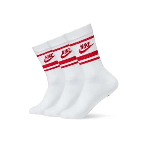 Offerta a tempo: NIKE Nsw Everyday Essential Cr Calzini White/University Red/Universit S - 30% da 17.99 € a 12.53 €