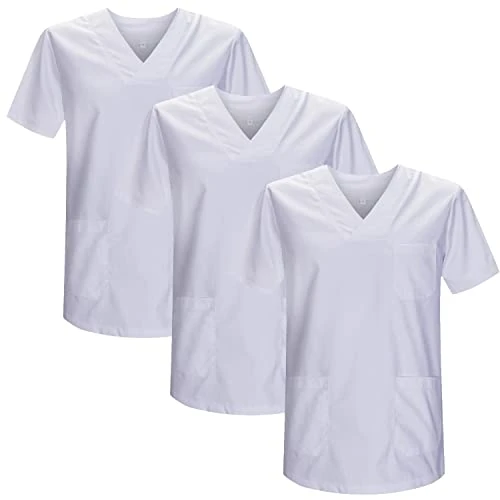Limited-time offer: MISEMIYA - Pack 3 Pcs - Sanitary CASACA Unisex Sanitary Uniforms Sanitary Uniform Medical Uniform - XX-Large, White 21 from 14.84 GBP to 14.84 GBP (save 0%)