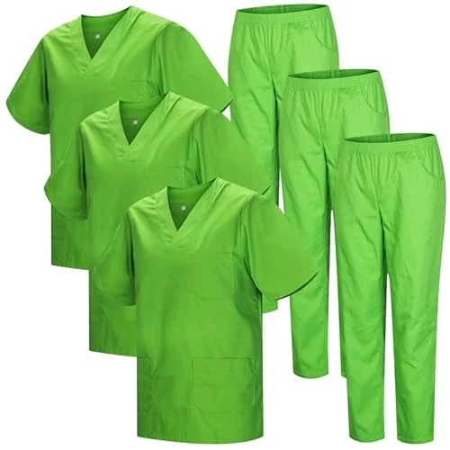 MISEMIYA - 3-817-8312 gezondheidsuniform unisex medische gezondheidsnormen, appelgroen 22, XL