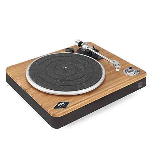Offerta a tempo: House of Marley Giradischi Wireless Stir It Up, Giradischi Vinile Bluetooth, Lettore Vinile in Tessuto Riciclato, Giradischi Vinili Vintage Bambù/Nero - 41% da 269.99 € a 159.99 €