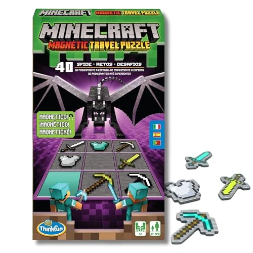 Offerta a tempo: ThinkFun Minecraft 76435 - Gioco di logica da viaggio per bambini a partire dagli 8 anni, per risolvere logica e problemi, multicolore - 50% da 14.99 € a 7.50 €