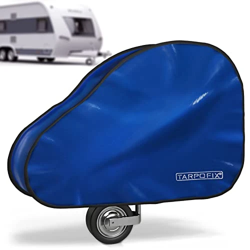 Offerta a tempo: Tarpofix® Copritimone caravan in materiale telato per camion (PVC) con doppia chiusura a scatto - Copri gancio roulotte di ottima fattura per caravan e rimorchi per timone e gancio - 42% da 30.95 € a 17.99 €