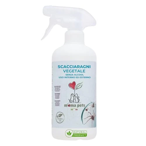 Offerta a tempo: M' MA PETS Repellente per Ragni e Ragnatele 100% Naturale, Made in Italy – Spray Vegetale per Interni ed Esterni, Non Macchia - Alternativa a Insetticida Ragni, Ragnicida o Veleno - 250ml - 37% da 23.31 € a 14.75 €