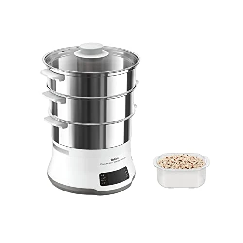 Tefal Series Deluxe Parowar, Srebrny