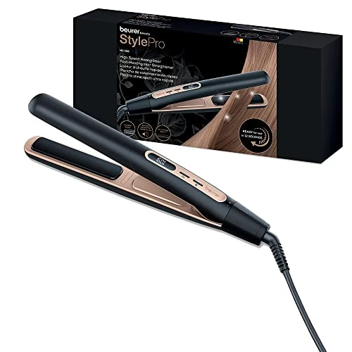 Oferta limitowana: Beurer HS 100 prostownica do włosów z szybkim nagrzewaniem w 12 sekund, prostownica z powłoką ceramiczną, funkcja jonizacji dla lśniących włosów, zaokrąglone krawędzie do kręconych fryzur z 305.03 zł na 305.03 zł (oszczędź 0.00%)