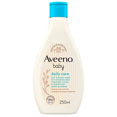 Begrenztes Angebot: Aveeno Baby Daily Care Körper und Haar für empfindliche Haut, ohne Sulfate und Parabene, 250 ml von 12.10 EUR auf 12.10 EUR (Rabatt 0%)