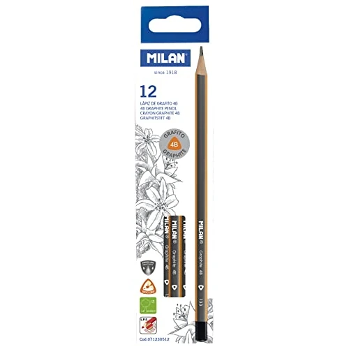 Offerta a tempo: MILAN Confezione da 12 matite in grafite 4B triangolari, 71230512 - 35% da 10.77 € a 7.05 €