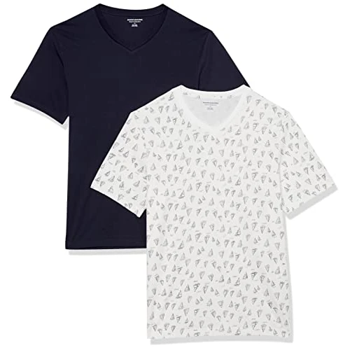 Oferta ograniczona: Amazon Essentials Mężczyźni Koszulka z krótkim rękawem i dekoltem w serek slim fit z 102.00 EUR na 102.00 EUR (znizka 0%)