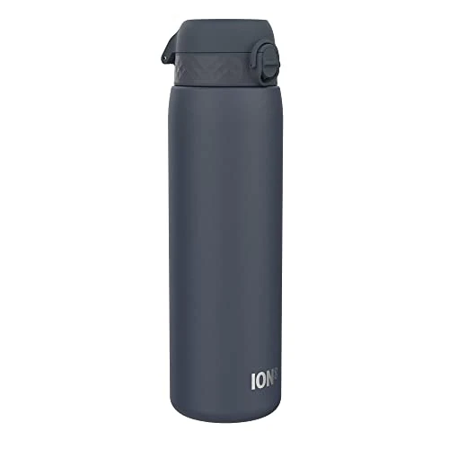 Offerta a tempo: ION8 Borraccia Termico 1 Litro, Acciaio Inox Isolamento, a Prova di Perdite, Facile da Aprire, Serratura Sicura, Lavabile in Lavastoviglie, Maniglia per il Trasporto, Ideale per Sport, Blu Navy Cenere - 0.00% da 27.99 € a 27.99 €