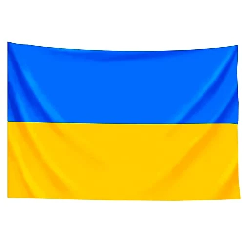 Tijdelijke aanbieding: MAGUSA Unisex volwassenen afmetingen: 100 x 150 cm Oekraïense vlag, geel/blauw, 100 x 150 cm, BAND1 van 15.46 EUR naar 15.46 EUR (korting 0%)