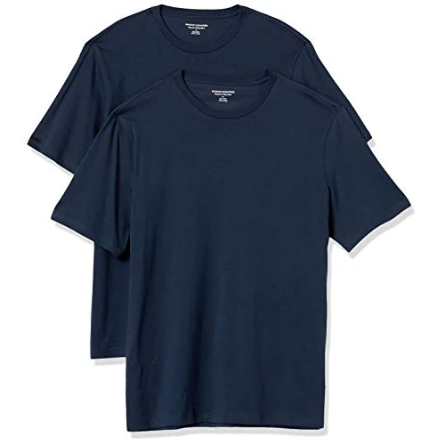 Offerta a tempo: Amazon Essentials T-Shirt da Uomo Regular Fit Girocollo a Maniche Corte, Confezione da 2, Blu Navy, XXL Grande - 0.00% da 14.90 € a 14.90 €