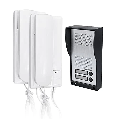 Limited-time offer: SCS Sentinel - PAF0007 - Audio wired door intercom for 2 apartments - Door intercom with connection cable - 2 handsets, 1 door station, 2 power supplies - AudioKit Duo from 77.56 GBP to 77.56 GBP (save 0%)