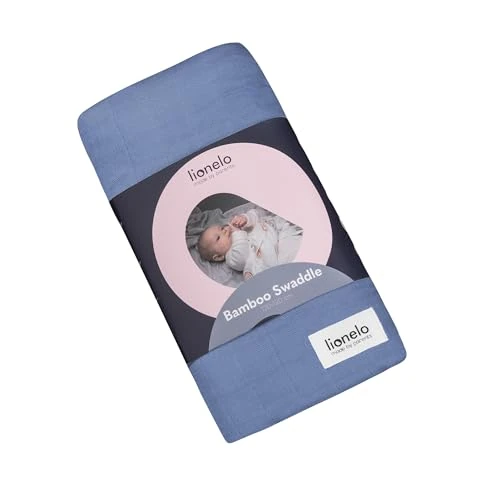 Offre limitée : lionelo Bamboo Swaddle Lange pour bébé, Grande Couverture bébé en Coton de Bambou 100% Naturel, Dimensions 120 x 120 cm, agréable au Toucher, Tissu Doux Bleu de 9.99 € à 9.99 € (0.00% de remise)