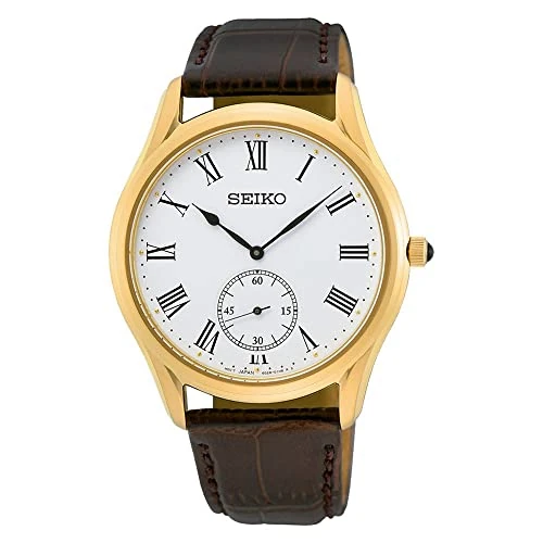 Offerta a tempo: Seiko Orologio Analogico al Quarzo Uomo con Cinturino in Pelle SRK050P1 - 38% da 260.00 € a 160.99 €